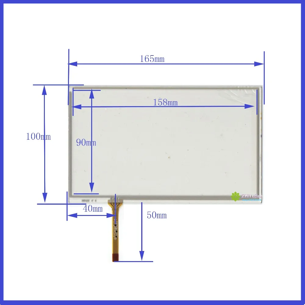 ZhiYuSun XWT400 165mm*100mm 4 Four Wire Resistive  7inch Touch Screen Car dvd Free shipping   this is compatible