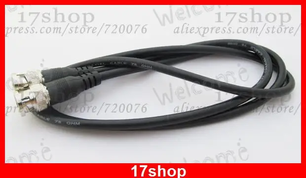 

10 шт. x BNC разъем «Папа-папа» тест коаксиальный кабель RG59 видеокамера CCTV 1 м/м