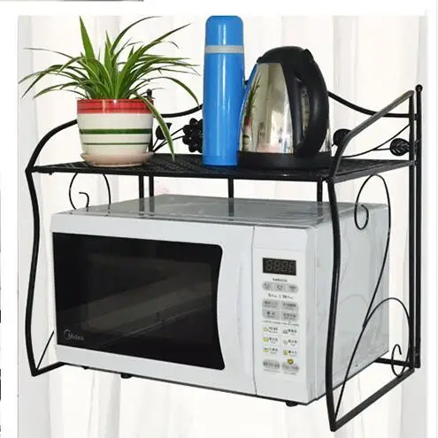 wrought iron microwave oven rack shelf The ground double oven