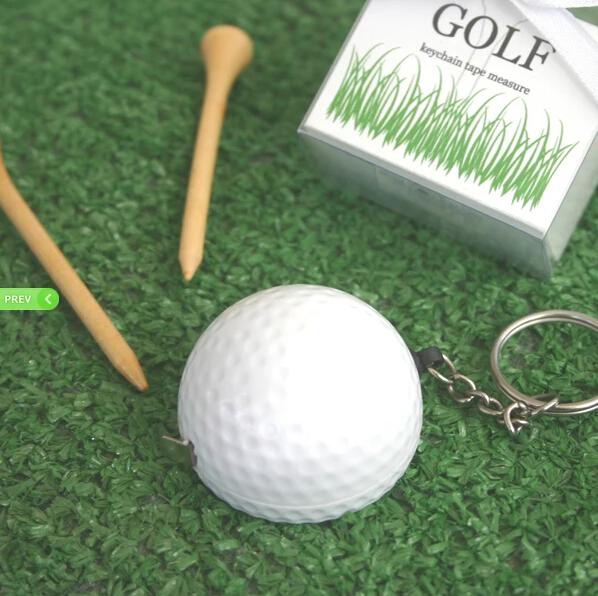 12PCS A Leisurely Game of Love Golf Ball Tape Measure Keychain Sports Themed Wedding Favors Party Giveaways