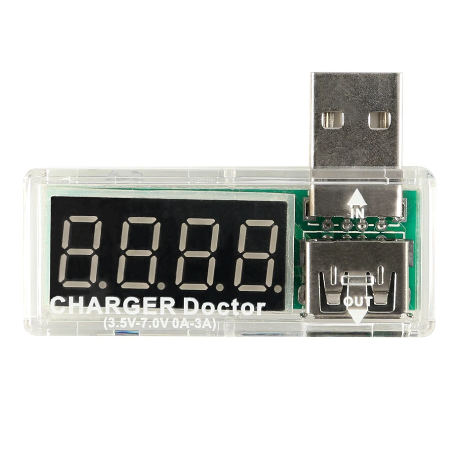 USB Voltmeter Ammeter Smart , Electronics Digital Mobile Power Charging Current Voltage Tester Meter Mini USB Charger Doctor