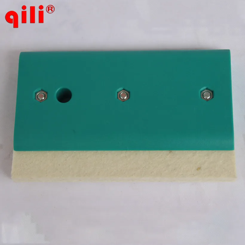 Qili Wool Sscraper Blades Single Side Wool Squeegee Tool  Squeege Car Wrap Tool white Squeegee Fiber Wrapping Scraper Tools