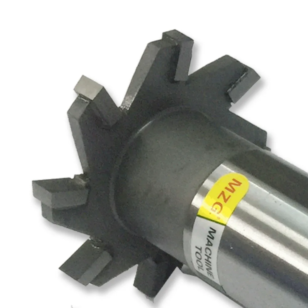 MZG Cutting Straight-Tooth 16-30mm T-Slot Milling Cutters Welding Edge Type Tungsten Steel Side Milling Cutter Groove Processing