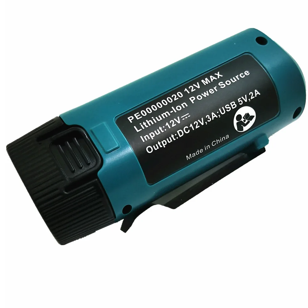 For Makita PE00000020 Heated Jacket 12V USB Charger Adapter Replacement Li-ion Battery