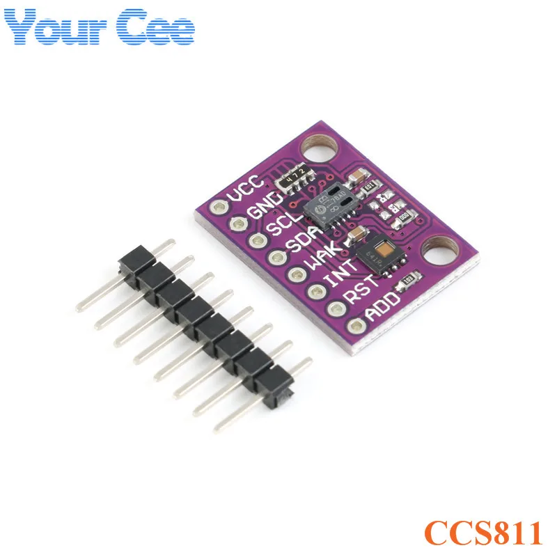 CCS811 Carbon Monoxide CO2 Sensor HDC1080 VOCs Air Quality Numerical Air Gas Temperature Humidity Module For Arduino