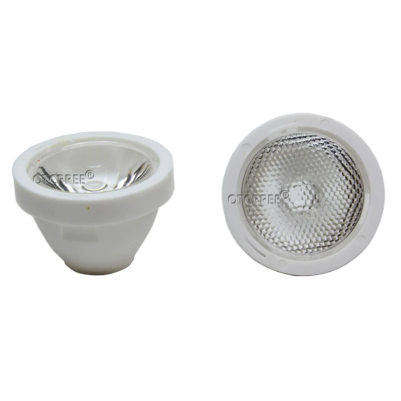 10-100PCS 23.5mm LED Lens 15 30 45 60 Degree Black White Holder For XPPE XPG XTE Or 3535 3030 High Power LED Light