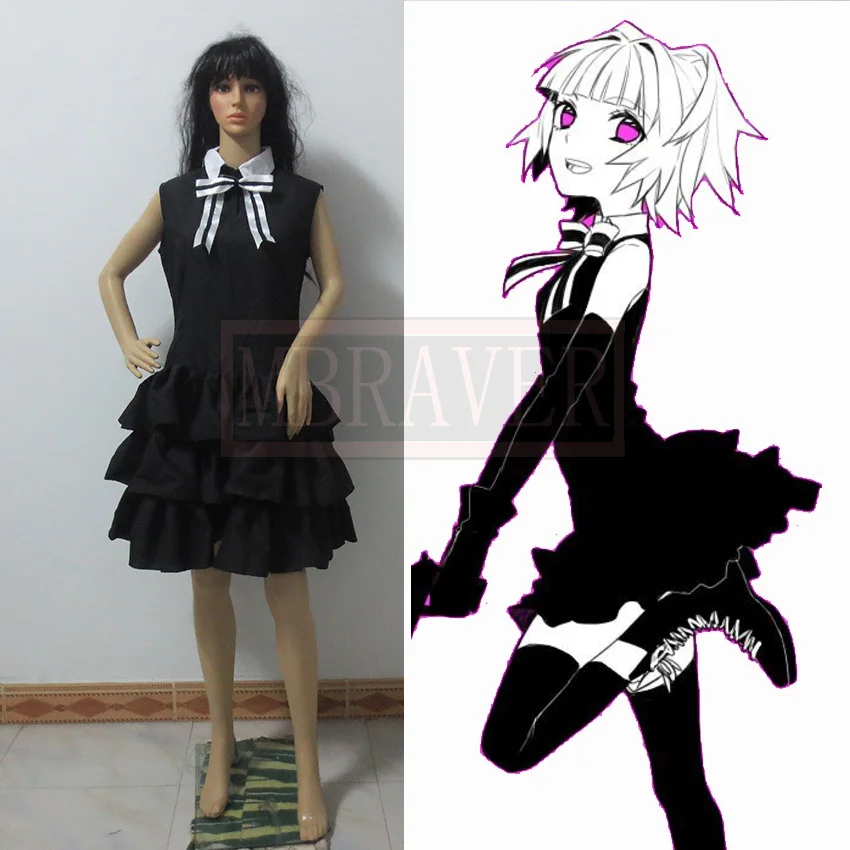 

Аниме «Убийство в классе», костюм Kayano Kaede, кавайное черное платье