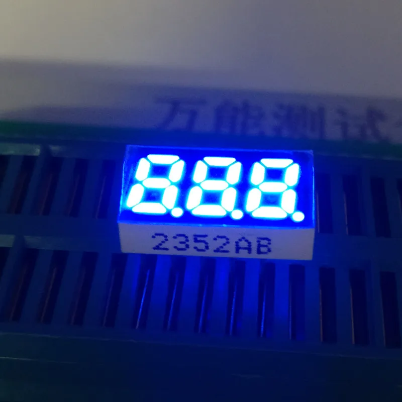 10pcs 0.25in blue LED Display 3 Bit Digital Tube 7 Segment led display Common Cathode/Anode