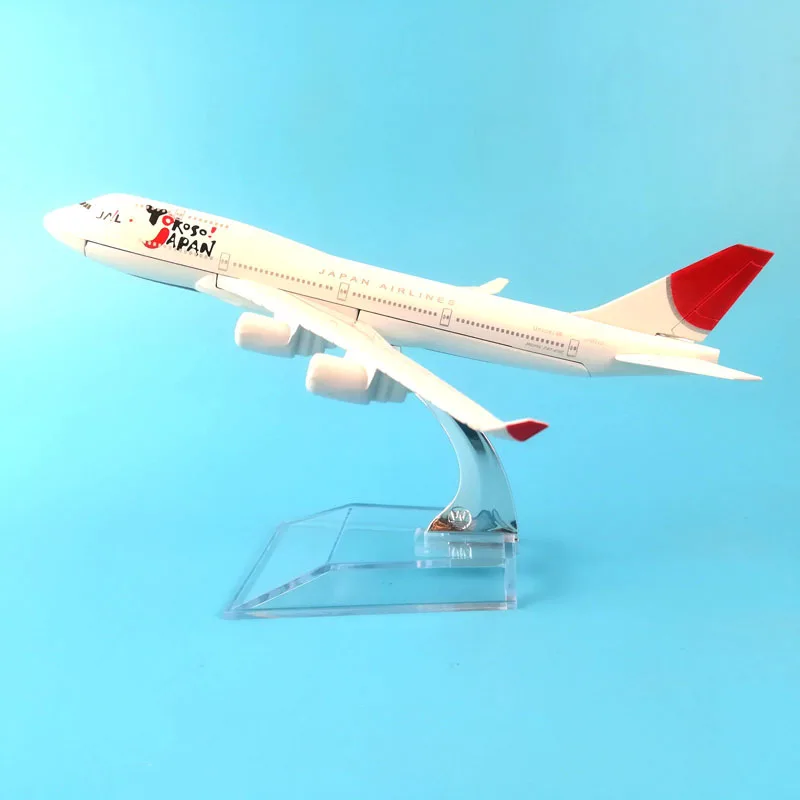 JASON TUTU16cm Plane Model Airplane Model Japan Airlines Boeing B747 Aircraft Model Diecast Metal 1:400 Airplanes Model Plane