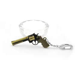 Novelty Counter Strike Revolver Gun Keychain For Men CS GO Awp Rifle Sniper Key Ring Chain On Bag Trinket Jewelry Party Gift