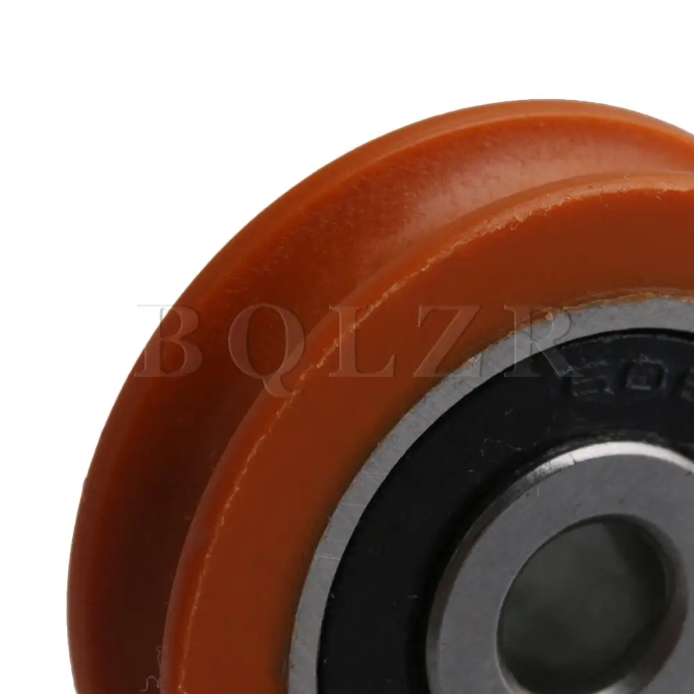 Imagem -04 - Bqlzr 29 Milímetros Fora Dia Laranja Nylon U-tipo de Pacote de Pista Sulco Rolamento de Roda Polia para Portas e Janelas de 4