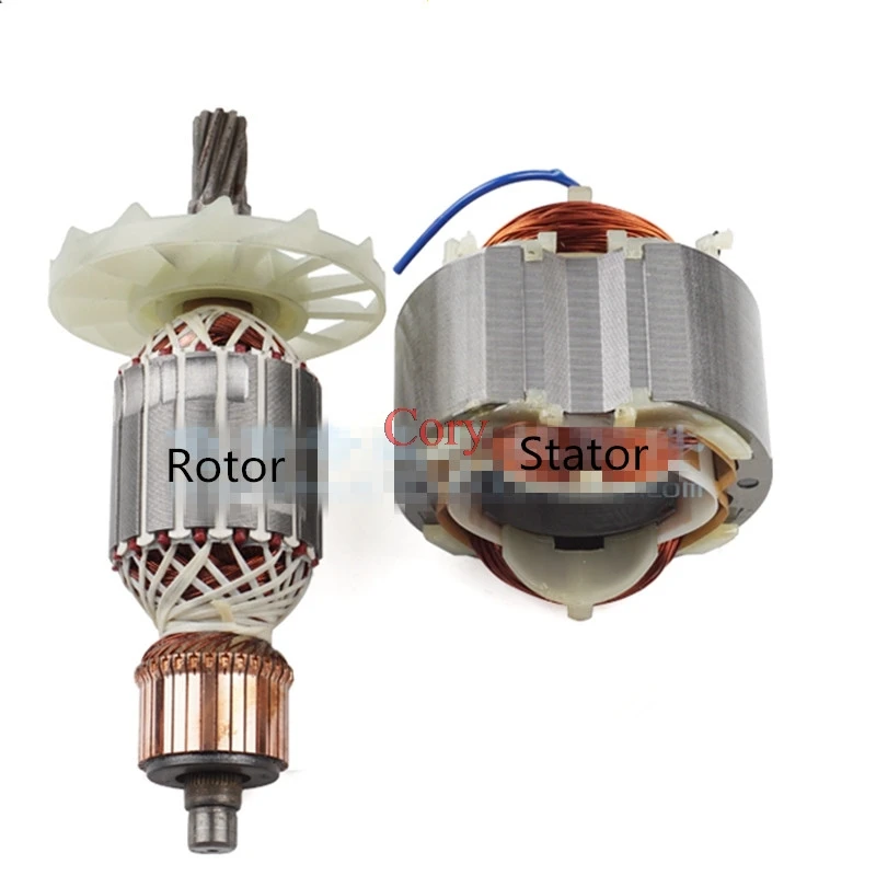 1Pc Circular Saw 15mm Drive Shaft Rotor Armature 9 Teeth/55mm Core Armature Stator for Hitachi PH65A