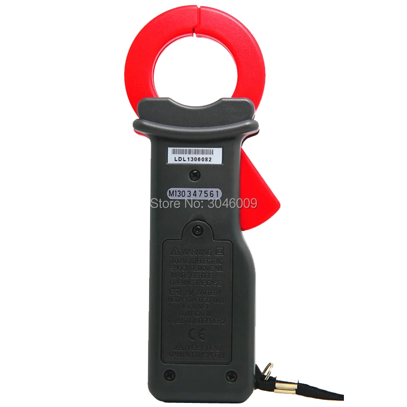 UNI-T UT251C Высокоточные клещи для измерения утечки 600A Амперметр для хранения данных RS-232 Автоматическое отключение питания