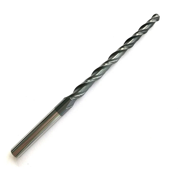 HRC55 R2.0*D6*60*100L*2F Tungsten solid carbide Coated Tapered Ball Nose End Mills taper and cone endmills