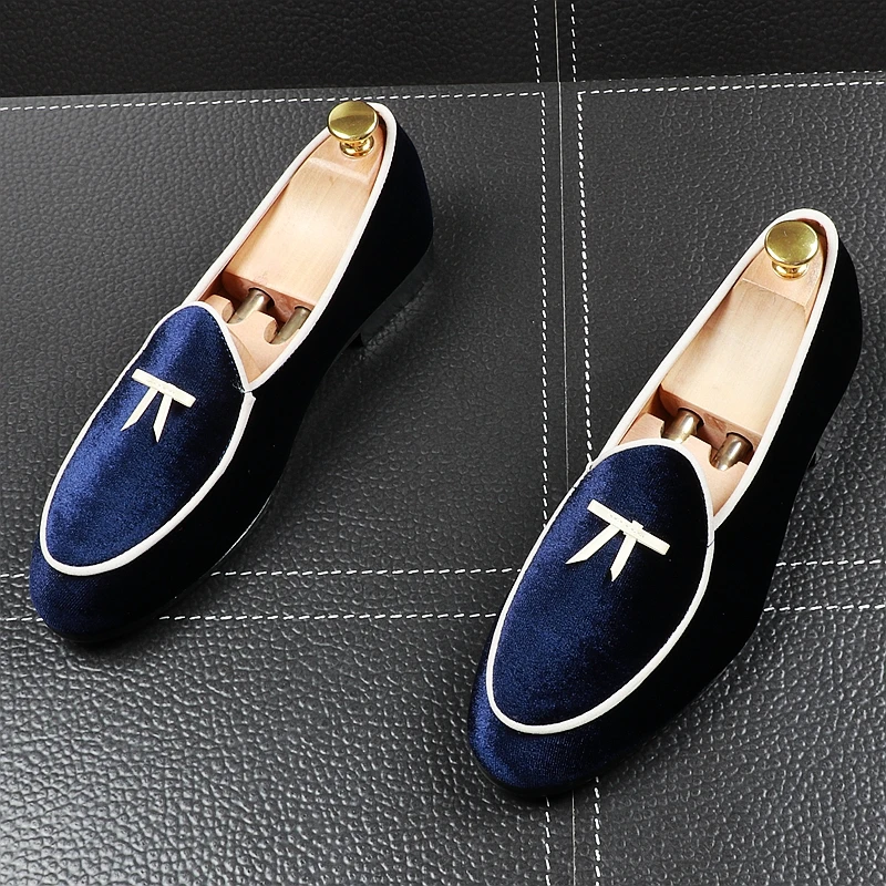 

CuddlyIIPanda Fashion Men Suede Leather Shoes Male Dress Wedding Classic Business Party Office Loafers Men's Flats Driving Shoes