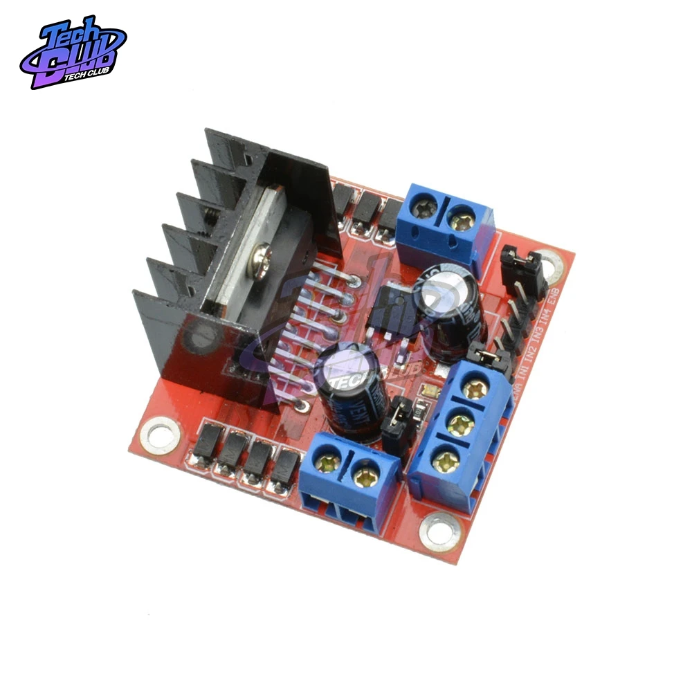 L298N Driver Board Module L298 Stepper DC Motor Car Robot Shield Expansion Development Board Plug-in Capacitor for Arduino