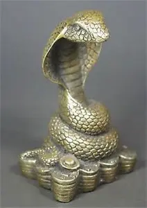 

Chinese Old CHINESE OLD COPPER HANDWORK SNAKE STATUE decoration bronze factory outlets