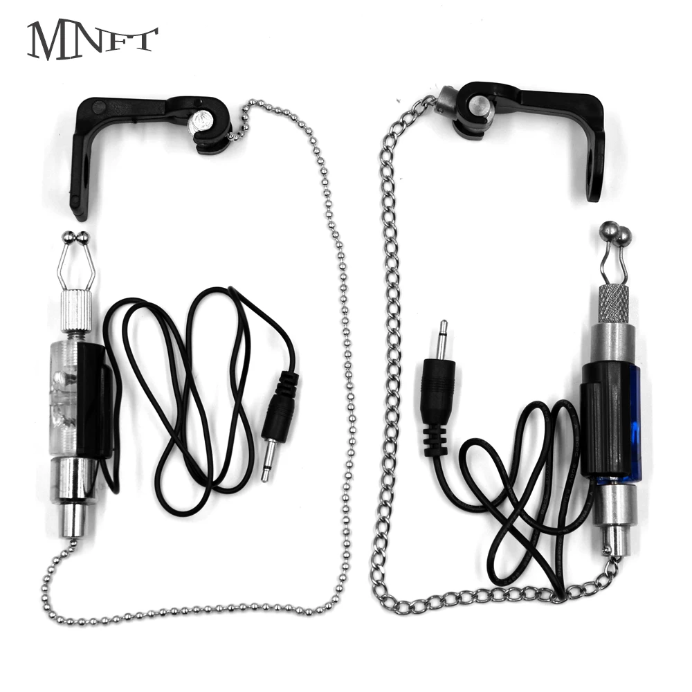 MNFT 1Pcs Fishing Bite Alarm Chain Hanger Set LED Illuminated Indicator Standard 2.5mm Plug Fit All Type Bite Alarms