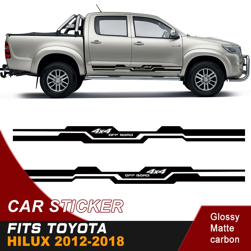 

Виниловая Наклейка для TOYOTA HILUX revo и vigo 2012 2013 2014 2016 2017 2018 hilux racing