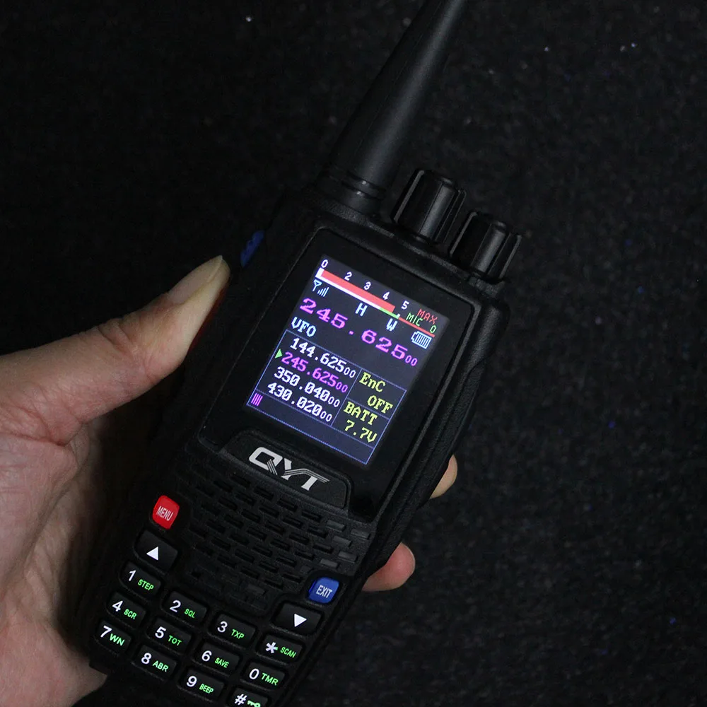 QYT Quad Band Handheld Two Way Radio KT-8R 4 Band Outdoor Intercom KT 8R UV 2 Way Radio KT8R Color Display 5W Walkie Talkie