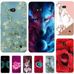 Cartoon Printing Case For Nokia Microsoft Lumia 640 Lte Dual Sim Phone Bag Cat Landscape Drawing Back Cover Coque For Nokia 640