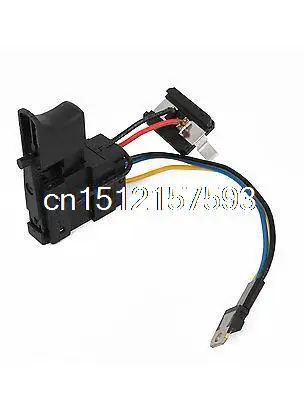 Interruptor de gatilho para furadeira sem fio com revestimento plástico dc 7.2-15v 12a