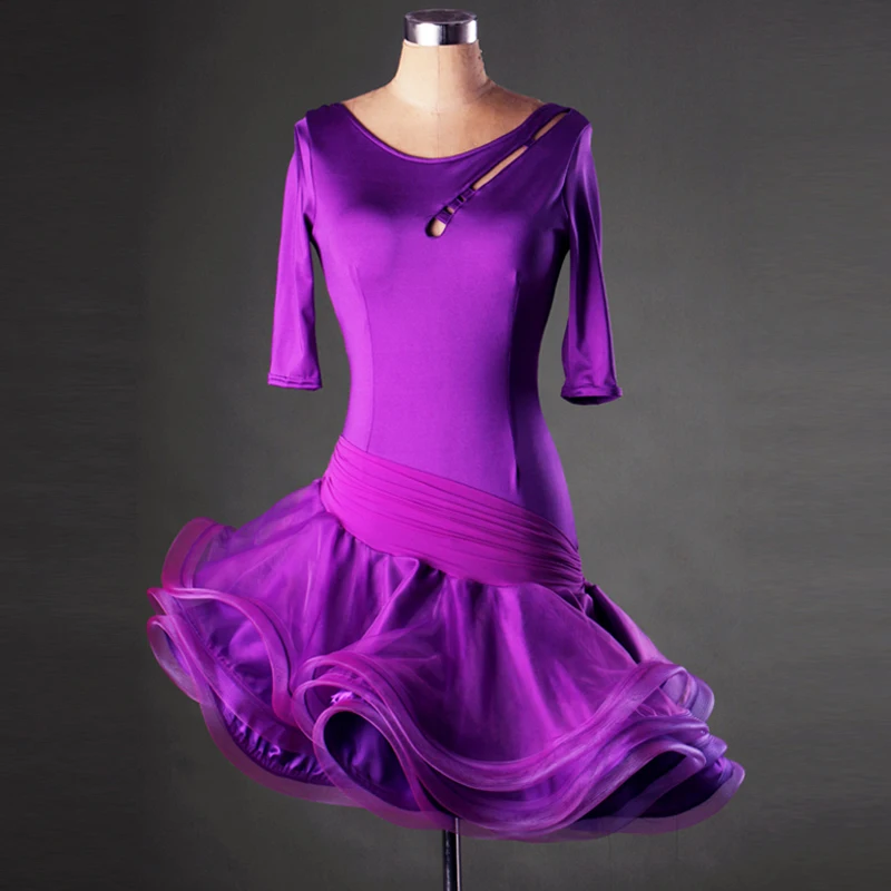 New Adult/Children Latin Dance Dress Women Girls/Lady Cha Cha/Rumba/Samba/Tango/Ballroom Dance Skirt Vestido De Baile Latino