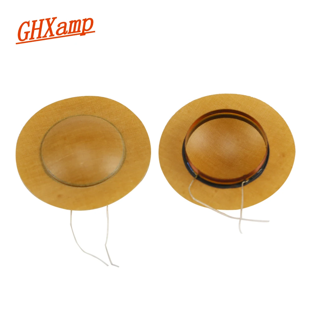 Ghxamp 25.5mm Treble Voice Coil Round Wires Horn Resin Sound Diaphragm Tweeter Speaker Repair Film Driver Head 6OHM 8OHM 1Pairs