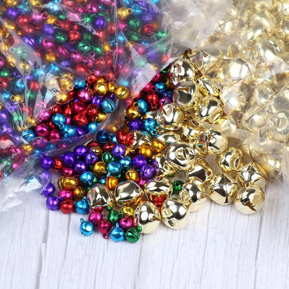 10mm 5000pcs Jingle Bells Mixed Color Bells For Craft Small Festival Christmas Crafts Decoration Accessories timbre campanellini