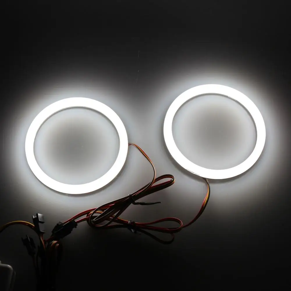 RGBW Angel Eyes Revolving Dynamic Cotton LED Sequential Flowing Bluetooth Wireless Control 70mm 80mm 90mm 100mm 106mm 160mm