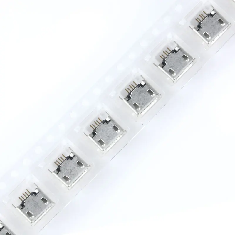 20pcs Vertical MICRO mini USB 5pin female seat 180 degrees jack 5P Direct plug-in USB connector