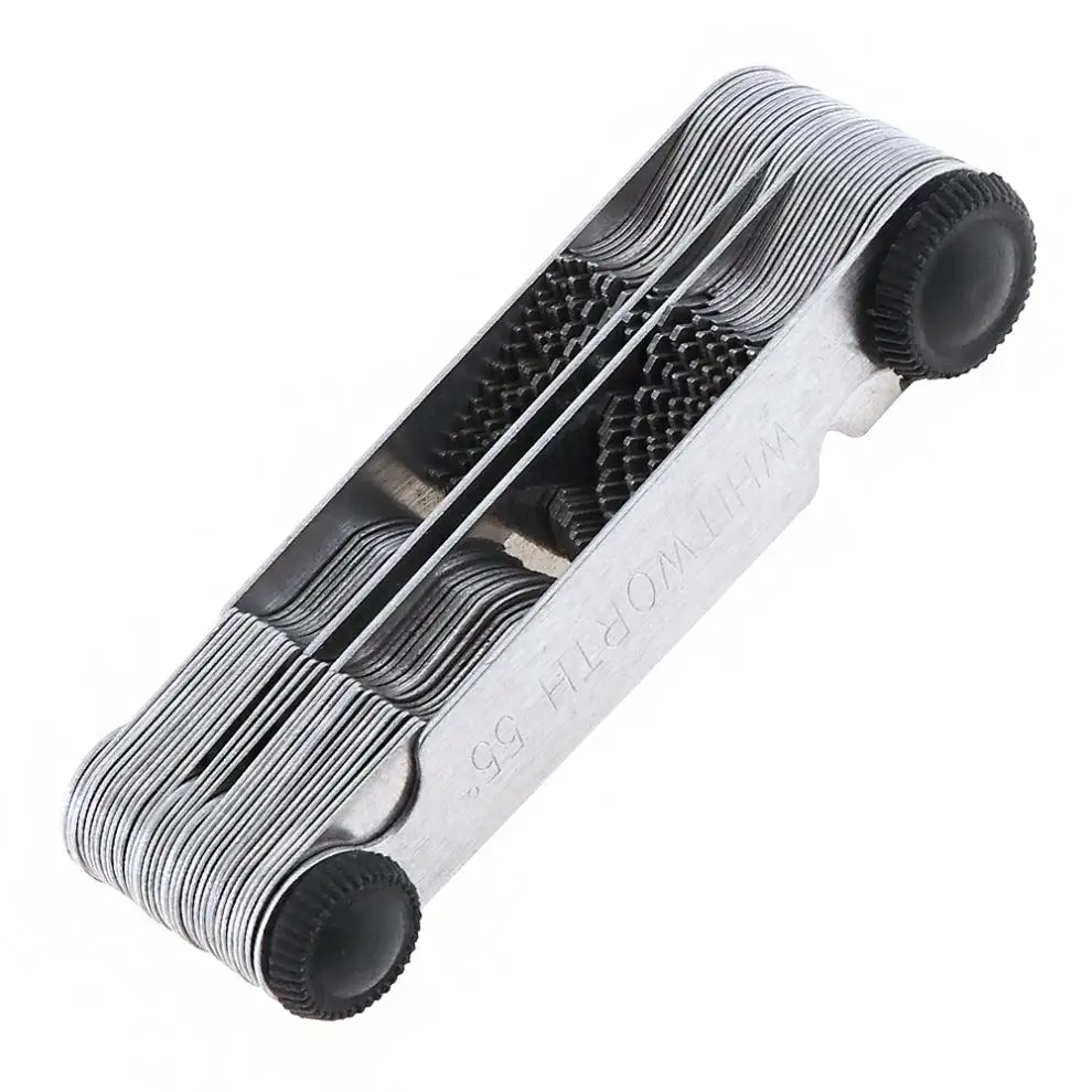 58pcs/set Metric & Imperial &US Screw Gauge Whitworth 55 Degree&Metrisch 60 Degree Thread Pitch Gauge for Industrial Measurement