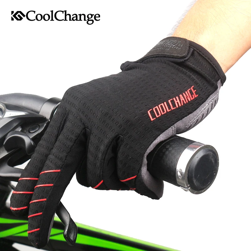 3 colors GEL Pad Full Finger Cycling Gloves Shockproof MTB Bike Gloves Touch Screen Men Women Long Finger Bicycle Glove M-XL