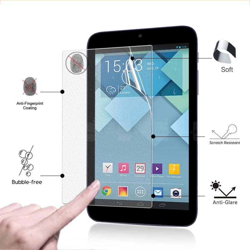 

Premium Anti-Glare Screen Protector Matte Film For Alcatel One Touch Pixi 7 7.0" tablet matte Guard panel with clean tools