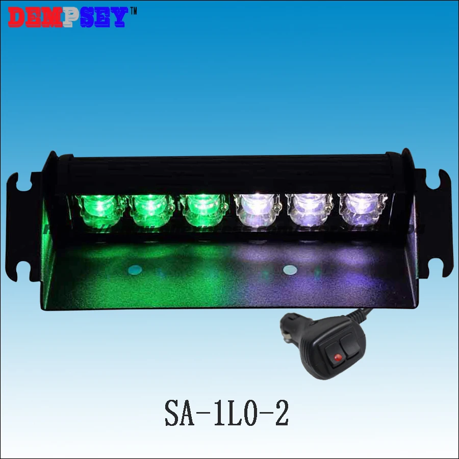 

bright 6W LED Warning Lights/Customized Green White LED Mixed Flashing Signal Lightbars/Warning Deck Lights