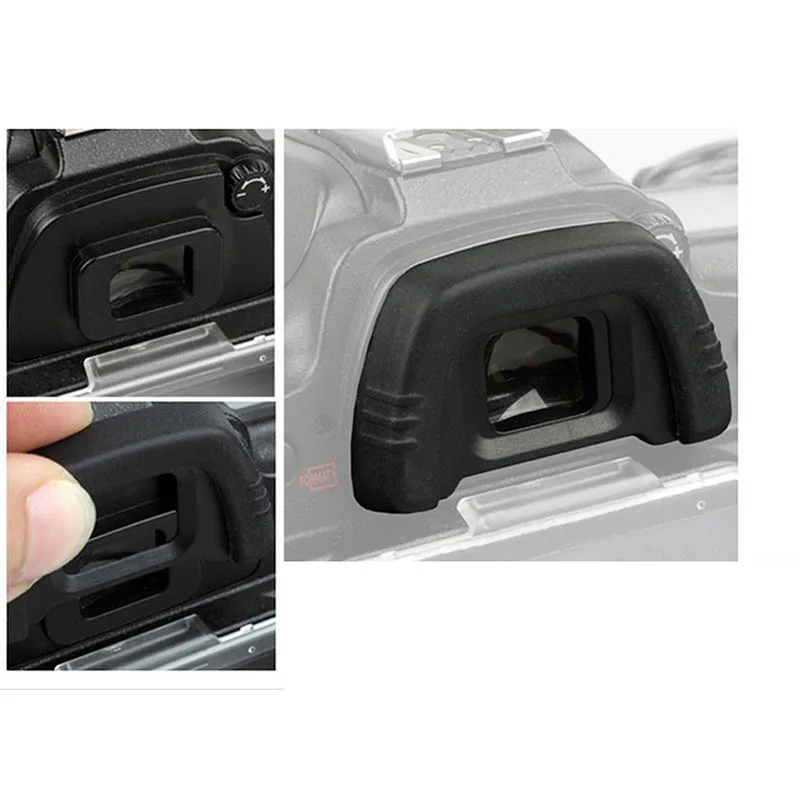 Câmera Eyecup Viewfinder Protection Cover, DK-21 para Nikon D200, D300, D90, D80, D7000, D600