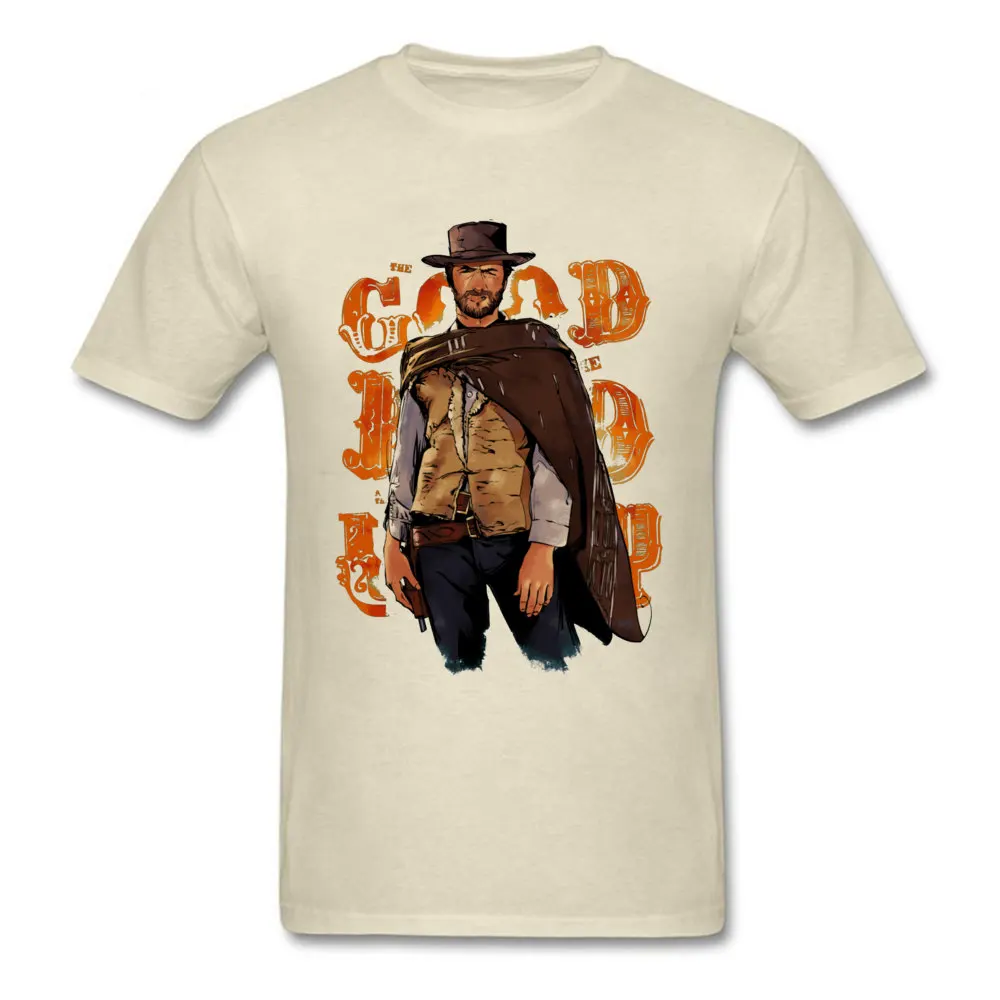 Male Tshirt Clint Eastwood Good Bad Ugly T Shirt Short Sleeve Men T-shirt Hiphop Kpop Cotton Crewneck Plus Size Vintage T Shirts