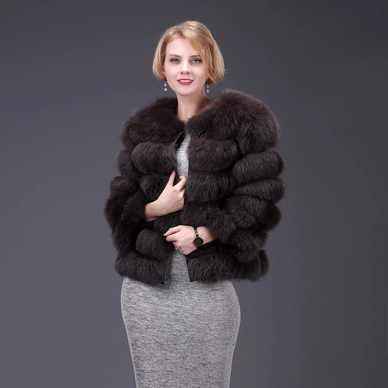 Real Fox Fur Coat for Ladies, Short Coat, Detachable Vest, Keep Warm in Autumn and Winter, Fashion and Leisure