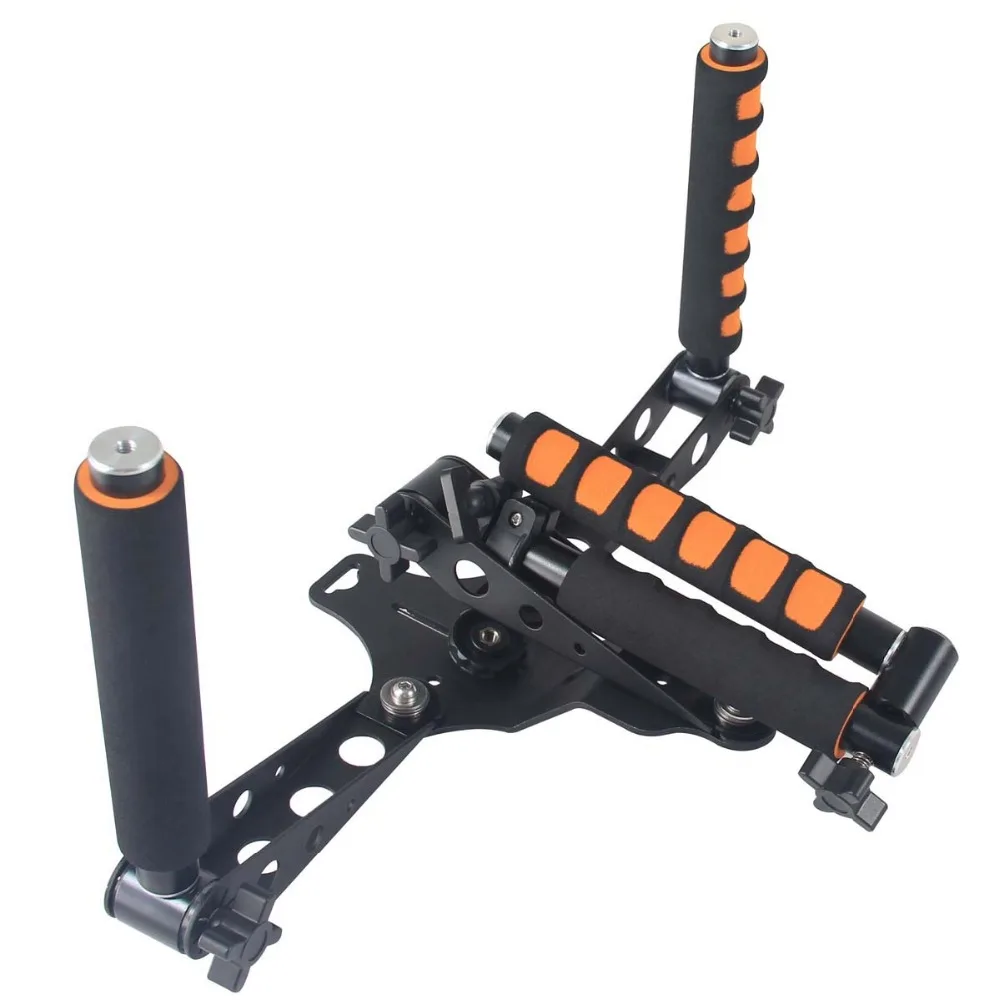 ใหม่แบบพกพาDSLR Rigฟิล์มภาพยนตร์ชุดไหล่ภูเขาวิดีโออุปกรณ์สตูดิโอถ่ายภาพสำหรับCanon Sony Nikonกล้องกล้องSLR DV