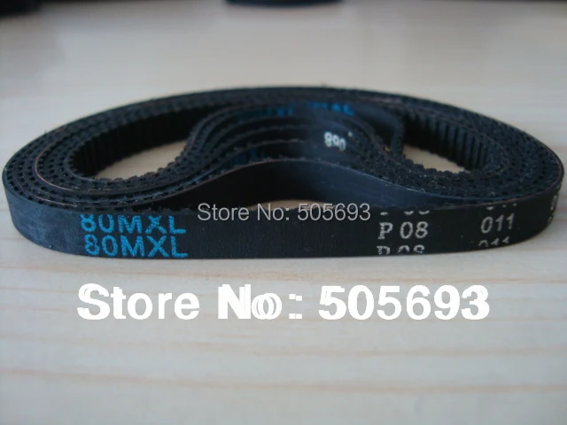 80MXL รอบเข็มขัดนิรภัย 6 มม.กว้าง 203.2 มม.ความยาวสำหรับ 3D เครื่องพิมพ์ 5 ชิ้นแพ็ค