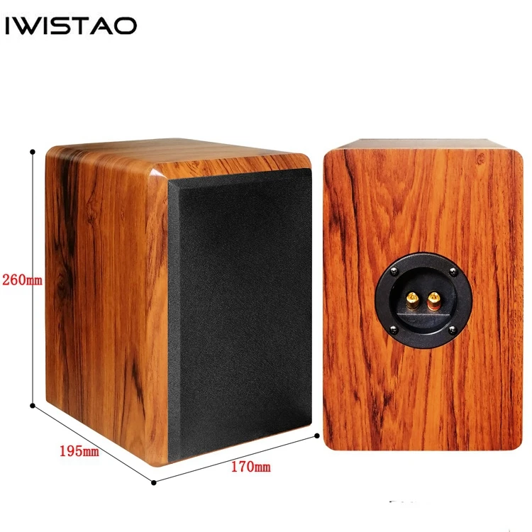IWISTAO altavoz de rango completo de 3 pulgadas gabinete vacío caja de altavoz pasivo madera 15mm tablero MDF de alta densidad volumen 5.2L DIY