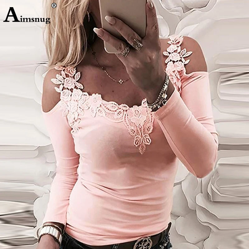 2021 Women New Summer Boho Lace Embroidery Flower Print White Tops Long Sleeve Female Elegant Leisure T-Shirt Ladies Tees Shirt