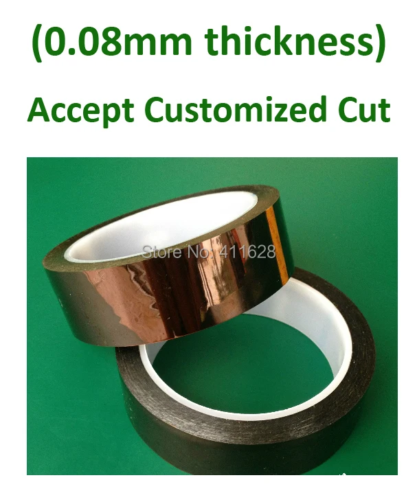 

1x 45mm*33M*0.08mm (80um) Adhesive Polyimide Film Tape, Hot Appliance, Insulation, Battery Packing Protecting