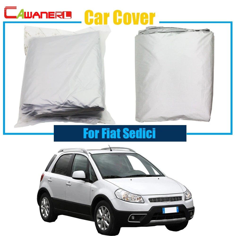 Cawanerl Car Cover Auto Outdoor Sun Shade Anti UV Sun Rain Snow Resistant Protector Cover Dustproof For Fiat Sedici