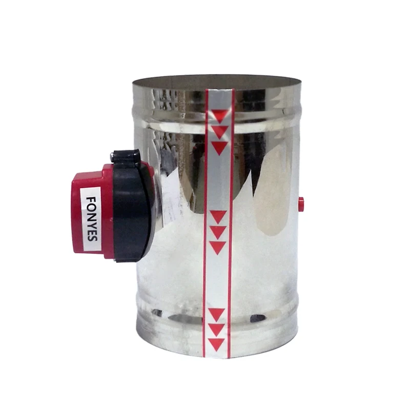 Válvula amortecedora de ar de aço inoxidável, hvac, válvula motorizada, duto de ar elétrico, válvula de ventilação de 4 polegadas, válvula de retenção, 100mm, 220v, 24v, 12v