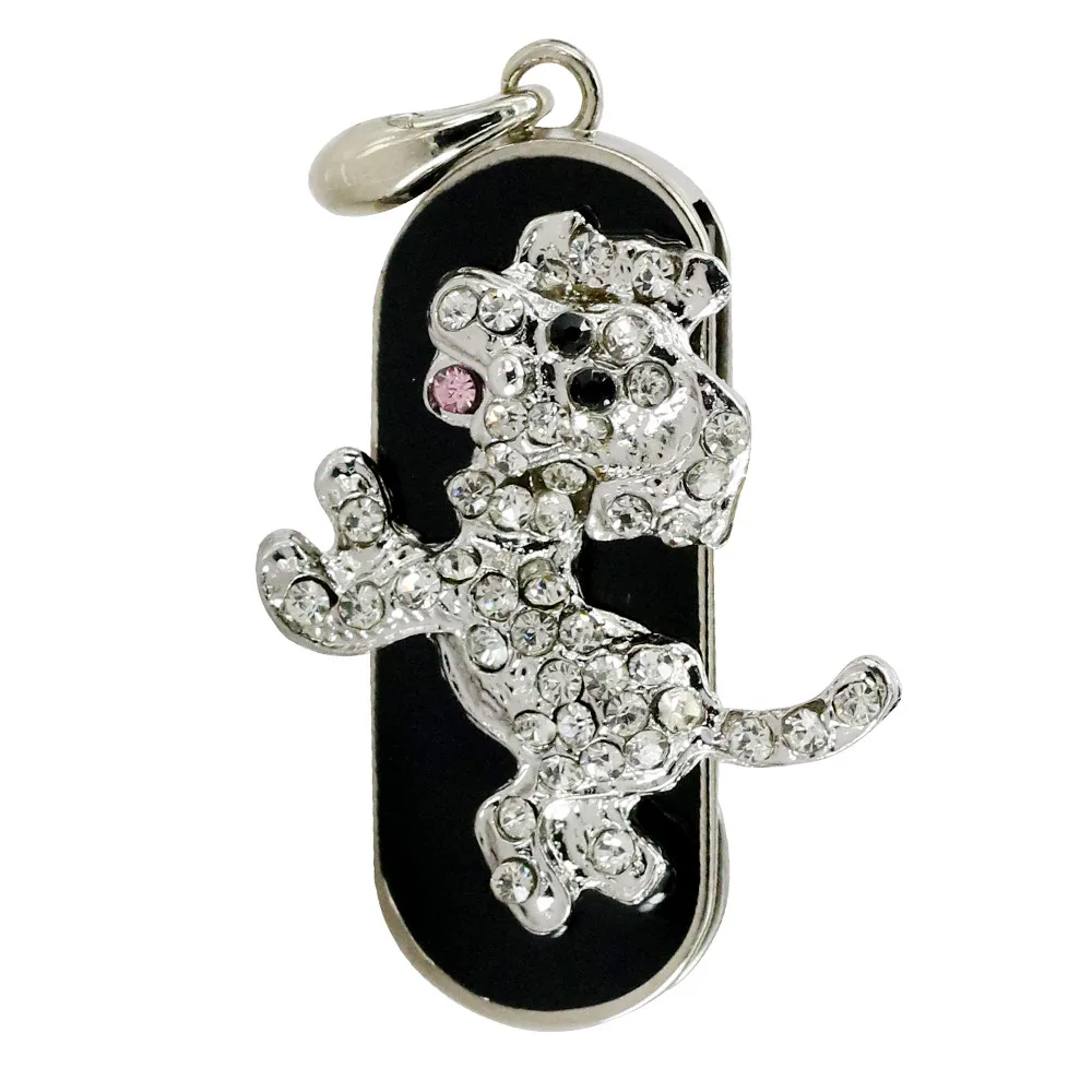 Tinh Thể Kim Cương Rắn 128GB Ổ Bút Vòng Cổ Chó Đèn LED Cổng Usb 8GB 16GB USB 32GB 2.0 Mini Ổ Nhớ Dính Lưu Trữ