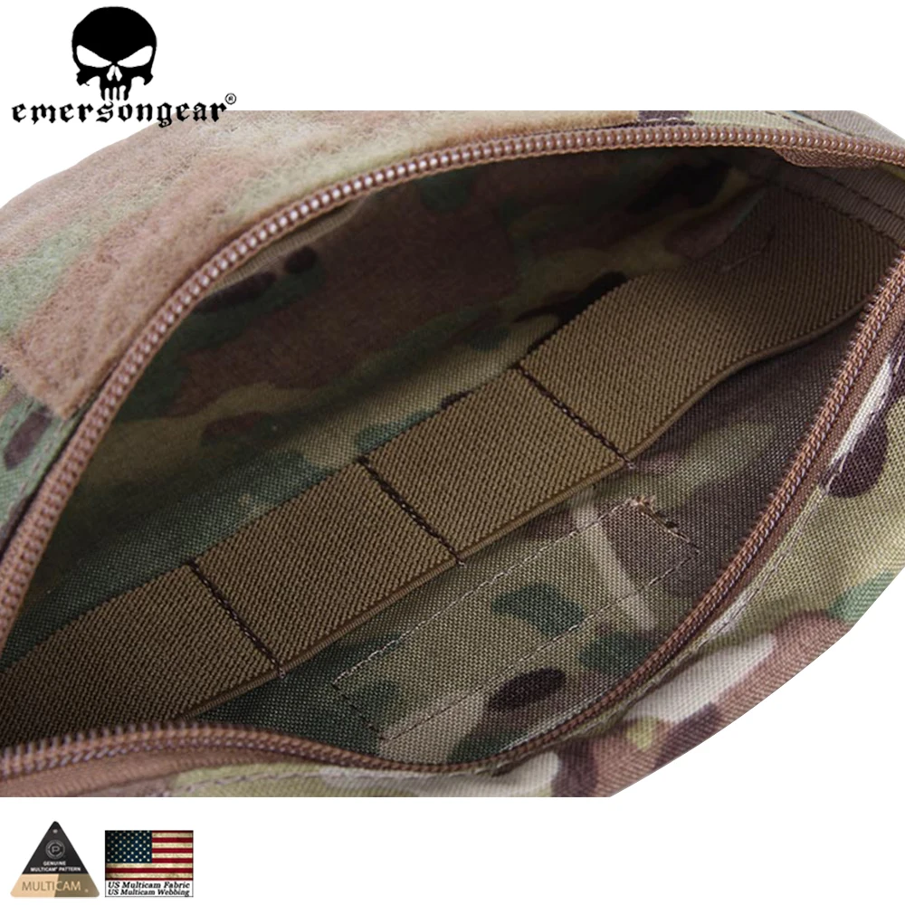 EMERSONGEAR Armor Carrier Drop Pouch AVS JPC CPC Plate Carrier Pouch Camouflage MOLLE Waist Bag Emerson EM9283 Multi-camo