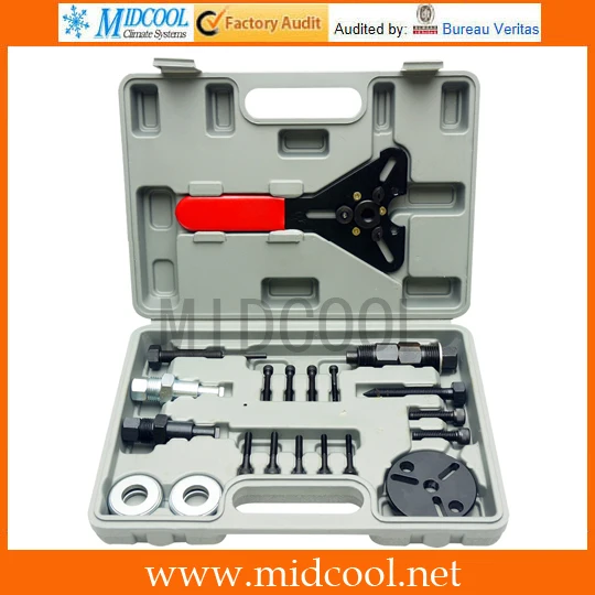 A/C Compressor Clutch Hub Puller Remover Installer Tool Kit