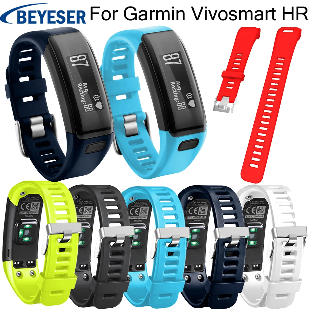 

Sport Silicone Replacement Watchstrap for Garmin Vivosmart HR Coloful Watchband for Garmin Vivoactive HR Smart Rubber Straps