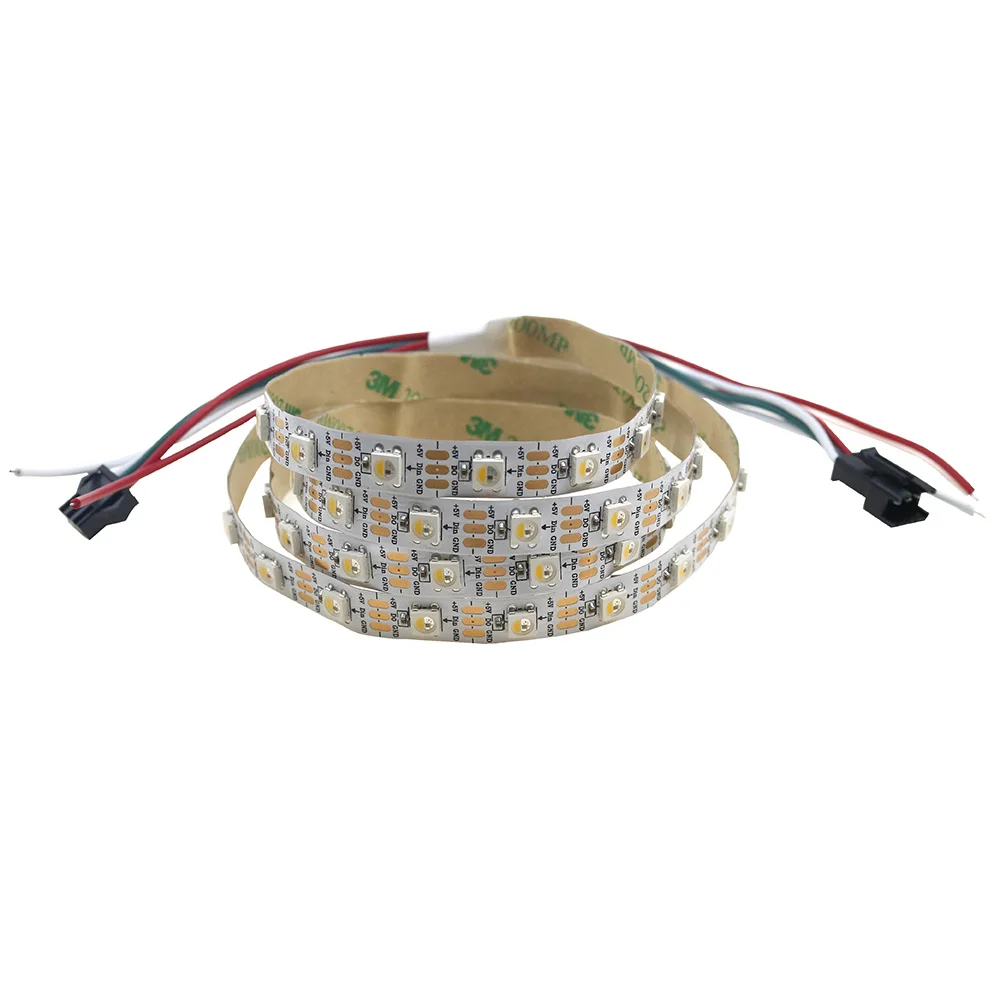 

1m/5m LED strip SK6812 RGBW RGBWW 4 in 1 60 leds/pixels/m;individual addressable led strip IP30 DC5V similar WS2812B WS2812